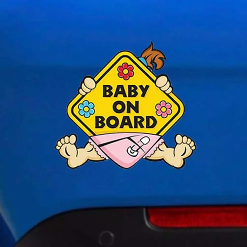 

Car Reflective Sticker PVC Material Baby Warning Decal High Visibility Sign for Parents Vehicle