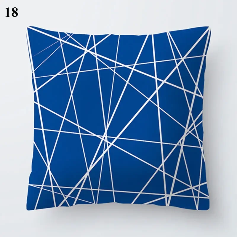 

45x45cm Blue marine animal pattern pillow sleeve decoration pillowcase Modern living room sofa pillow sleeve pillow case