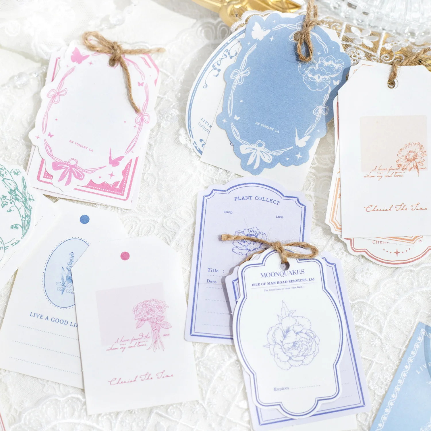 30pcs/lot Memo Pads sticker Material Paper Four Seasons Forest Junk Journal Scrapbooking Cards Retro Decoration Paper