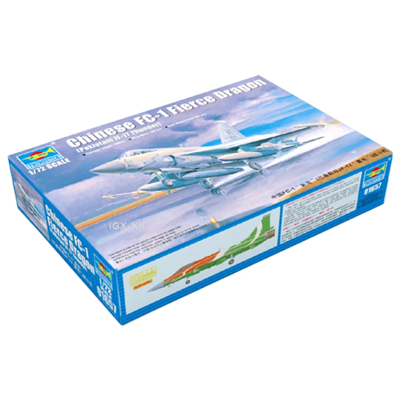 

Trumpeter 01657 1/72 PLAAF FC1 Fierce Dragon Pakistani JF17 Thunder Fighter Craft Plastic Assembly Model Toy Gift Building Kit