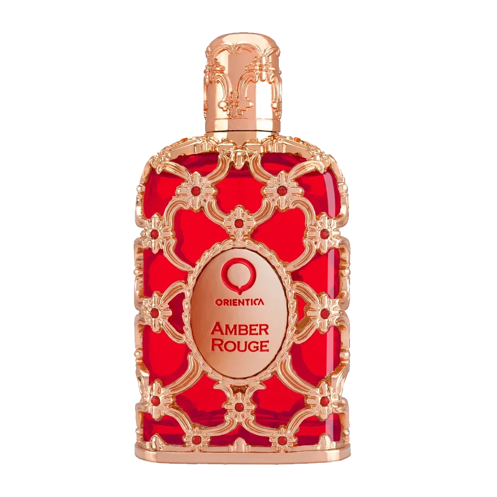 Orientica Amber Rouge Eau de Parfum-Amber Saffraan & Zoete Woody Geur, Langdurige Luxe Arabische Geur, Saffraan Geur