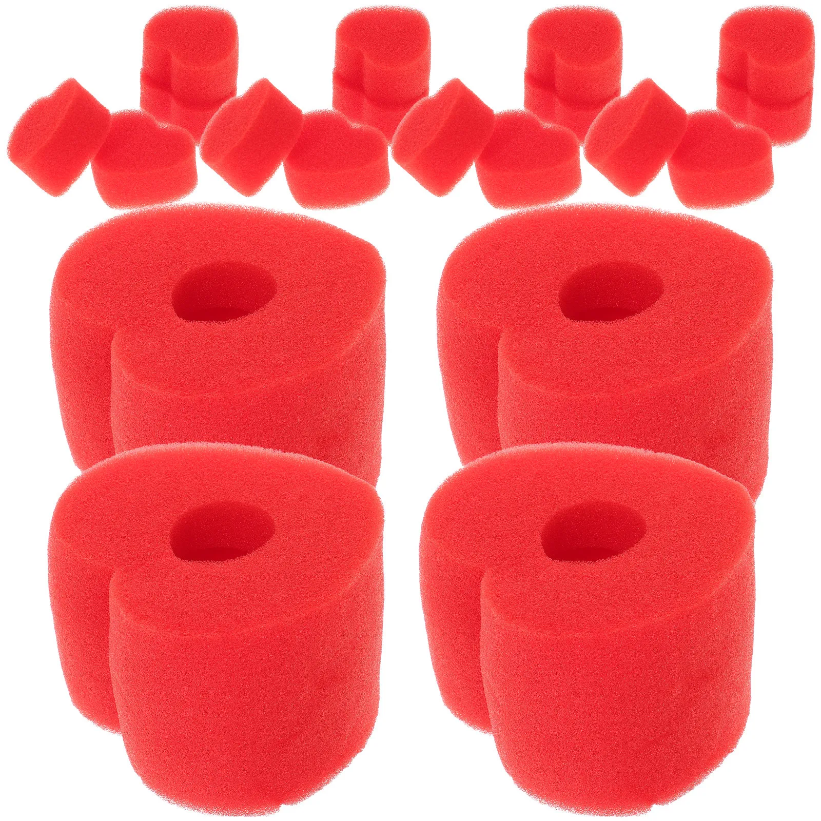 

4Sets Heart Shaped Sponge Tricks Prop Premium Magic Gimmick for Stage Performance Party Close Up Entertainment Creative Funny