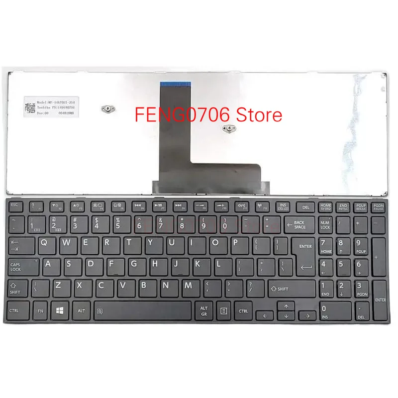F nuevo teclado de ordenador portátil para Toshiba Satellite C55-B5362KM C55-B5382 C55-B5390 C55-B5392 C55D-B C55D-B5214 C55D-B5219 Series