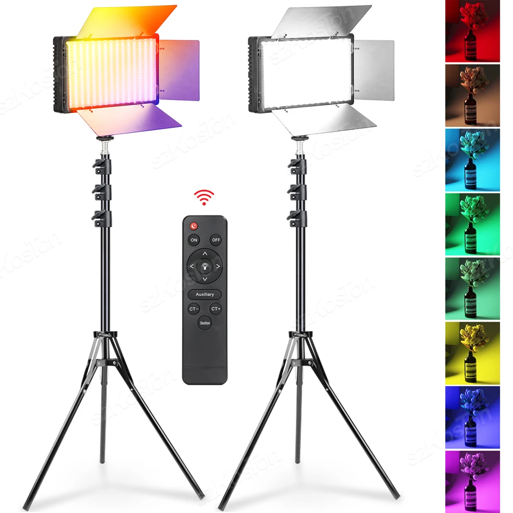 

U800 RGB Photo Light LED Photo Studio Light Camera Phone Video Recroding RGB Panel Lamp LED Vdieo Light for YouTube Tiktok LIVE