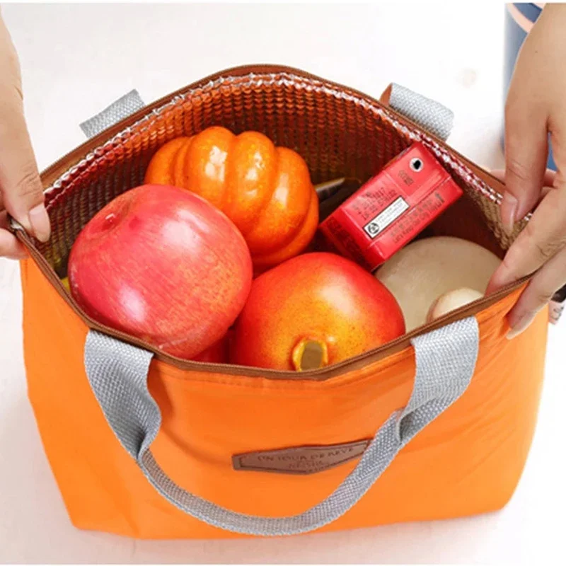 Large Capacity Lunch Bag Waterproof Portable Thermal Cooler Bag Picnic Insulated Food Storage Shopping Tote Bags Handbag Sac