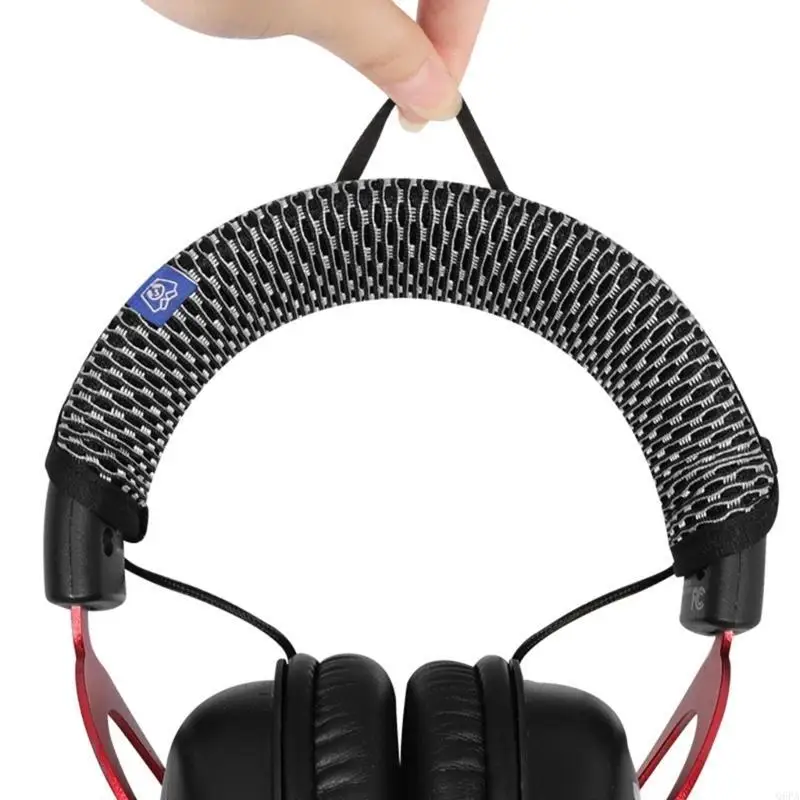 Q6PA 헤드폰 헤드 밴드 커버 헤드 밴드 슬리브 Cloud II 헤드셋을위한 지퍼가있는 헤드 밴드 소매