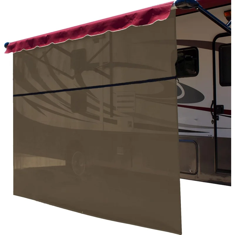 Vista Shade - RV Awning Shade Screen - Zipper Sun Screen Installs in Seconds - Mesh Blocks 87% of Sunlight -