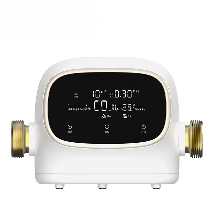 Whole house high-flow electric water pre-filter, environmentally friendly plastic, with leakage protector function