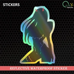 Sexy cute witch sticker car sticker laser PVC material reflective waterproof sticker car motorcycle sticker