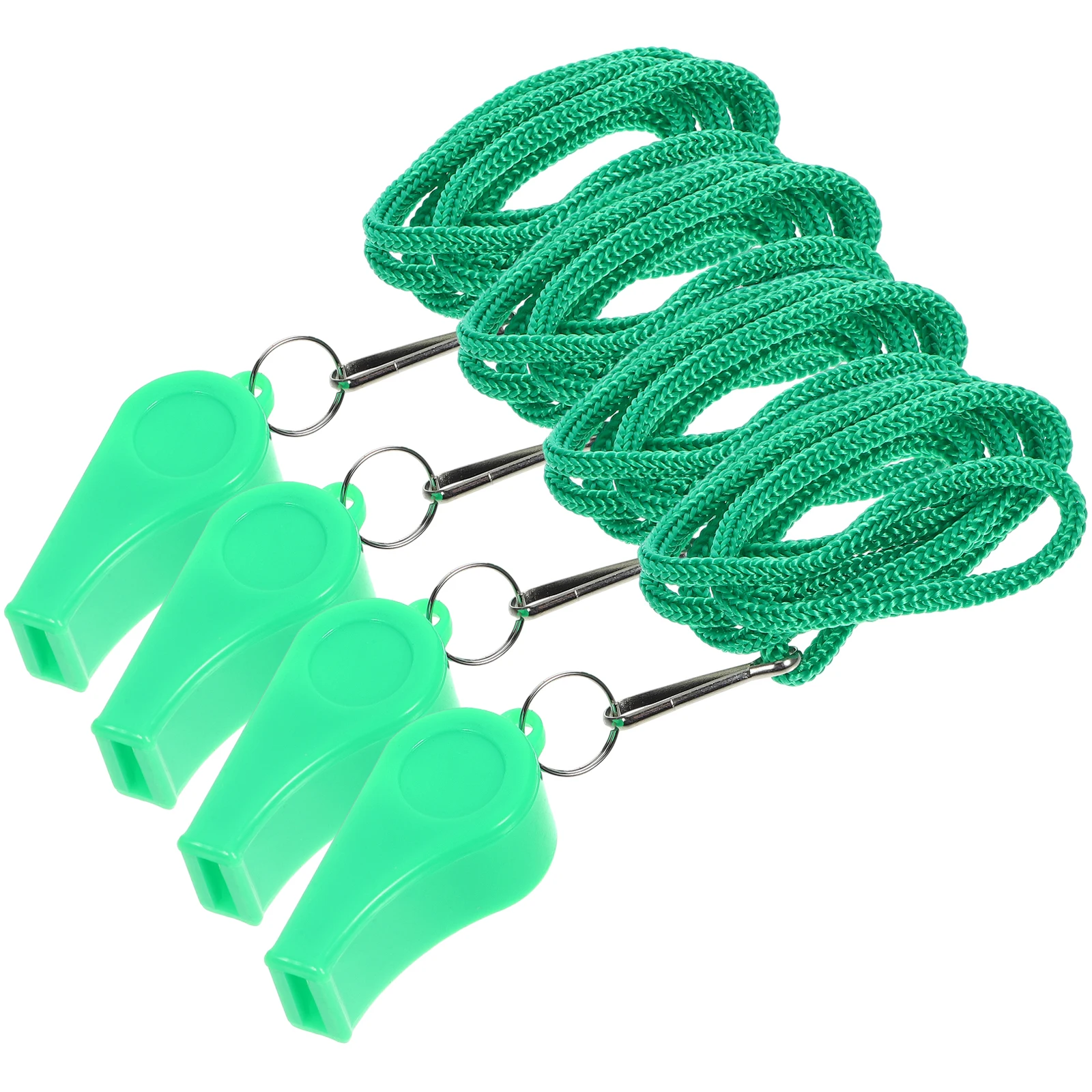 

4pcs Whistle Plastic Referee Emergency Sports Pendant Loud Portable Whistles Portable Multipurpose Teacher Gift