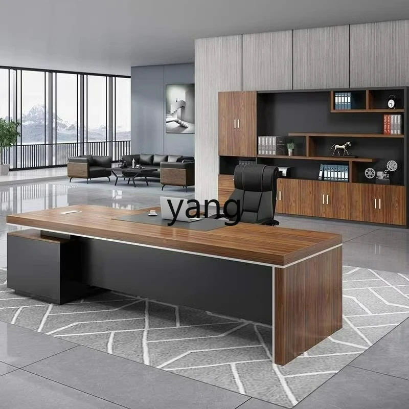 LTT desk furniture simple modern president manager office desk and chair combination