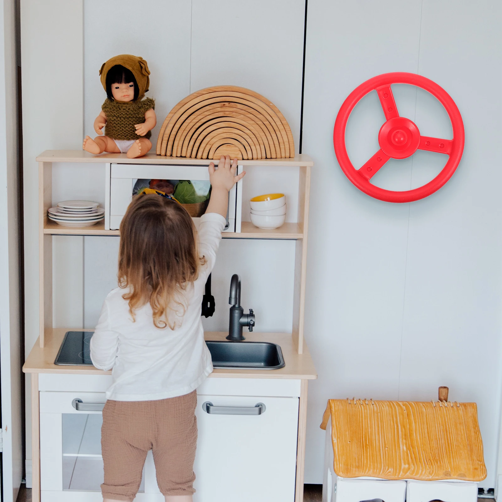 

Small Plastic Steering Wheel Large Round Swing Disk Playground Swings Toy for Kids Outdoor Plate Children's Accessory