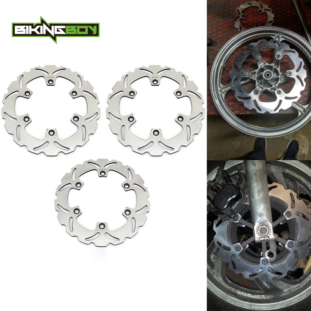 Discos de freno delanteros y traseros BIKINGBOY para Deauville NT650V NTV 650 98 99 00 01 NT700V NTV 700 06-22 07 08 09 10 CBR1000F 87-92