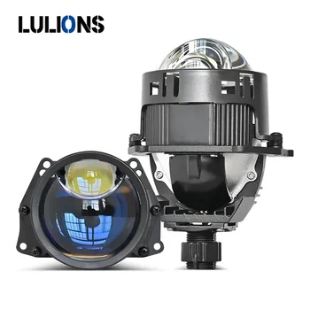 Lulions 하이 로우 빔 LED 프로젝터 헤드라이트 전구, 130W Bi LED 렌즈, 터보 선풍기 자동차 프로젝터 렌즈, 자동차 헤드라이트, 6000K, 12V Best5 Lulions 하이 로우 빔 LED 프로젝터 헤드라이트 전구, 130W Bi LED 렌즈, 터보 선풍기 자동차 프로젝터 렌즈, 자동차 헤드라이트, 6000K, 12V Best5