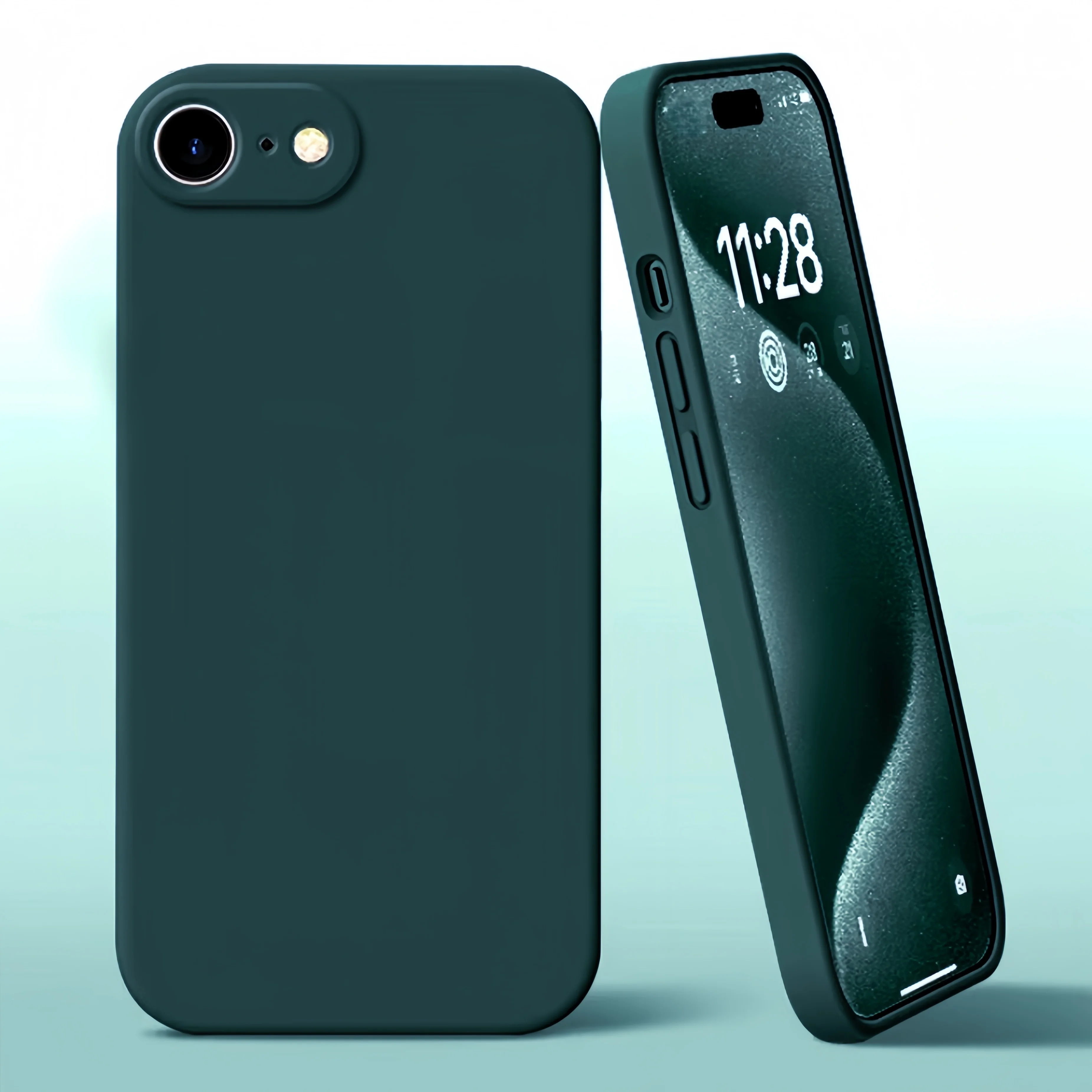Mode Einfarbig Stoßfest Schützende Flüssigkeit Silikon Telefon Fall Für SE2022/SE2020/8/7/7 +/8 +/XR/X/XS/XS Max – Detail 12