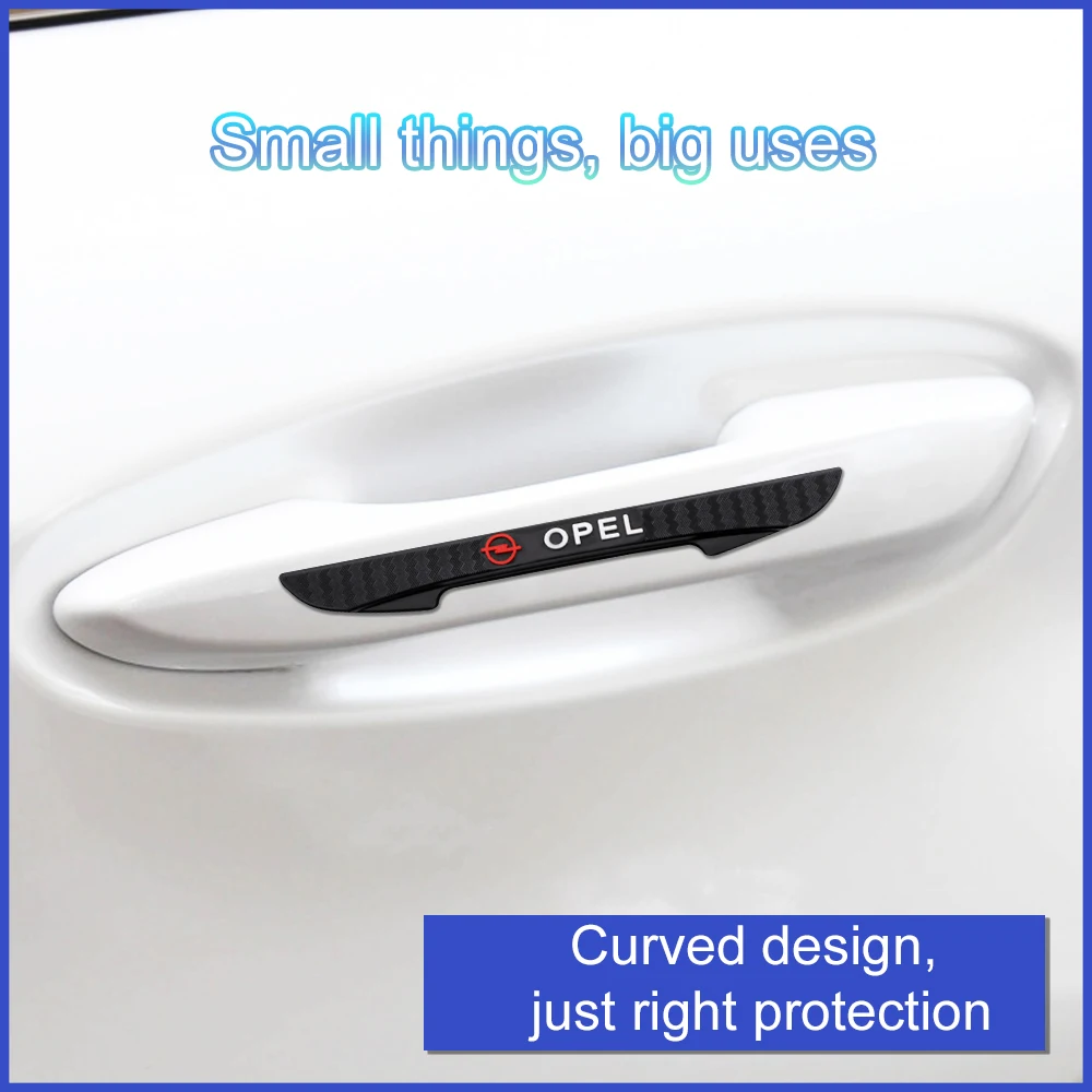 4Pcs Silicone Car Door Anti Collision Guard Strip Rearview Mirror Sticker For Opel Astra Grandland Corsa Mokka Insignia Zafira