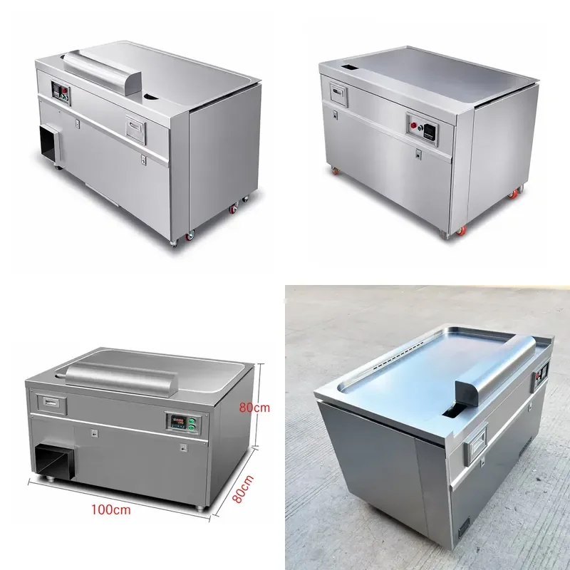 for Commercial Electric Iron Sheet Grill with Smoke Exhaust Stainless Steel Binchotan Izakaya Equipment BBQ Griddle Machine