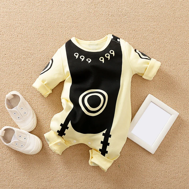 Newborns Baby Clothes Long-Sleeved Trousers Banquet COTTON Cartoon Anime 0-24 months Spring and autumn Fashion neonatal romper