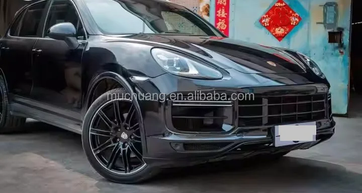 2011-2014 لملحقات Pors-che Cayen-ne طقم هيكل المصد الأمامي المتوافق مع موديلات Tur-bo Grille 9Y0-958 958.1 958.2 #5