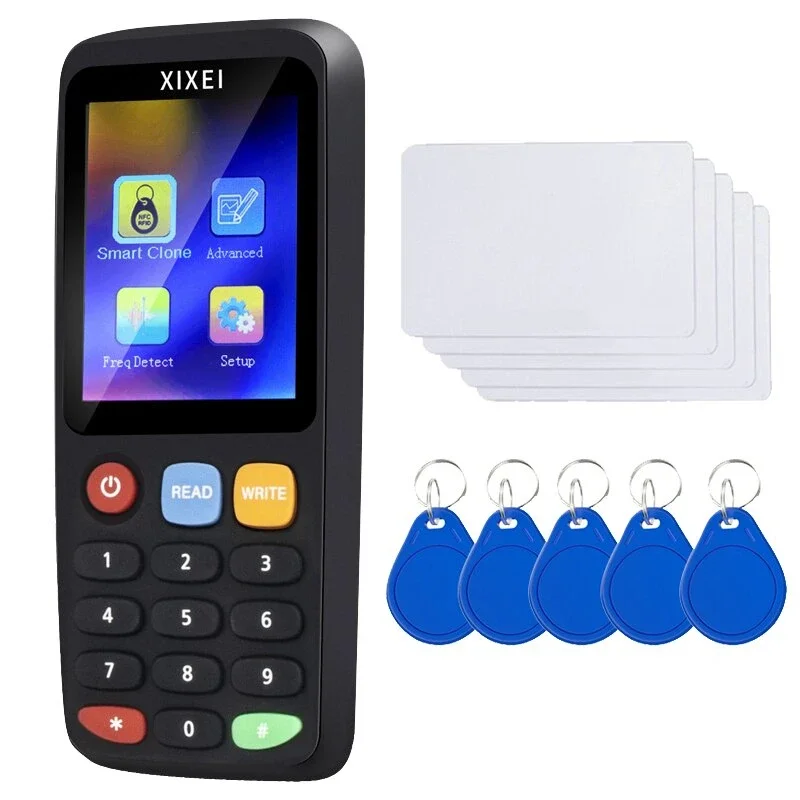 New X7 RFID Smart Chip Card Reader Writer Access Card Copier 125KHz 13.56MHz Badge Token Tag Clone NFC Decoder Duplicator