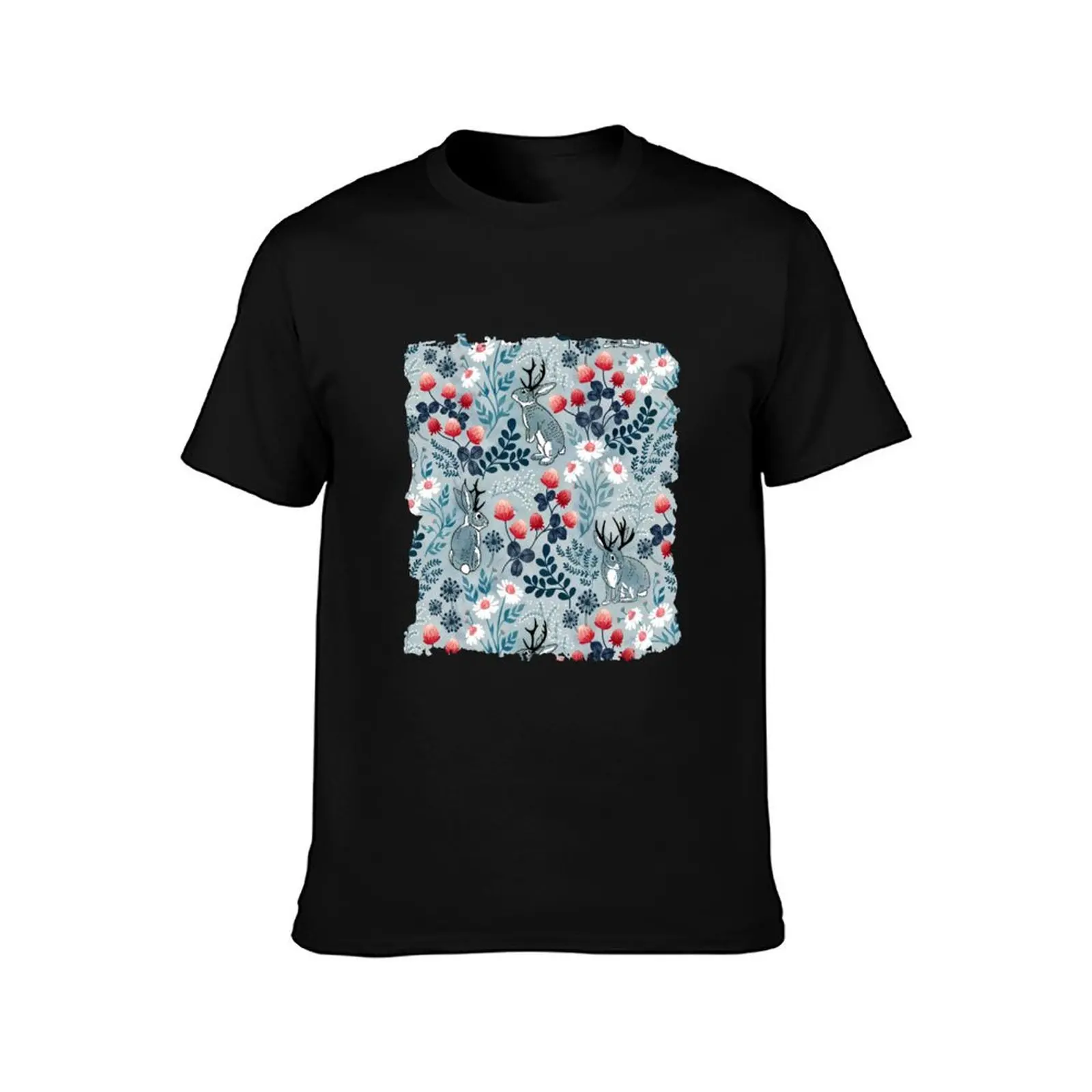 Jackalope meadow T-Shirt Heavy Duty Casual Work Tee