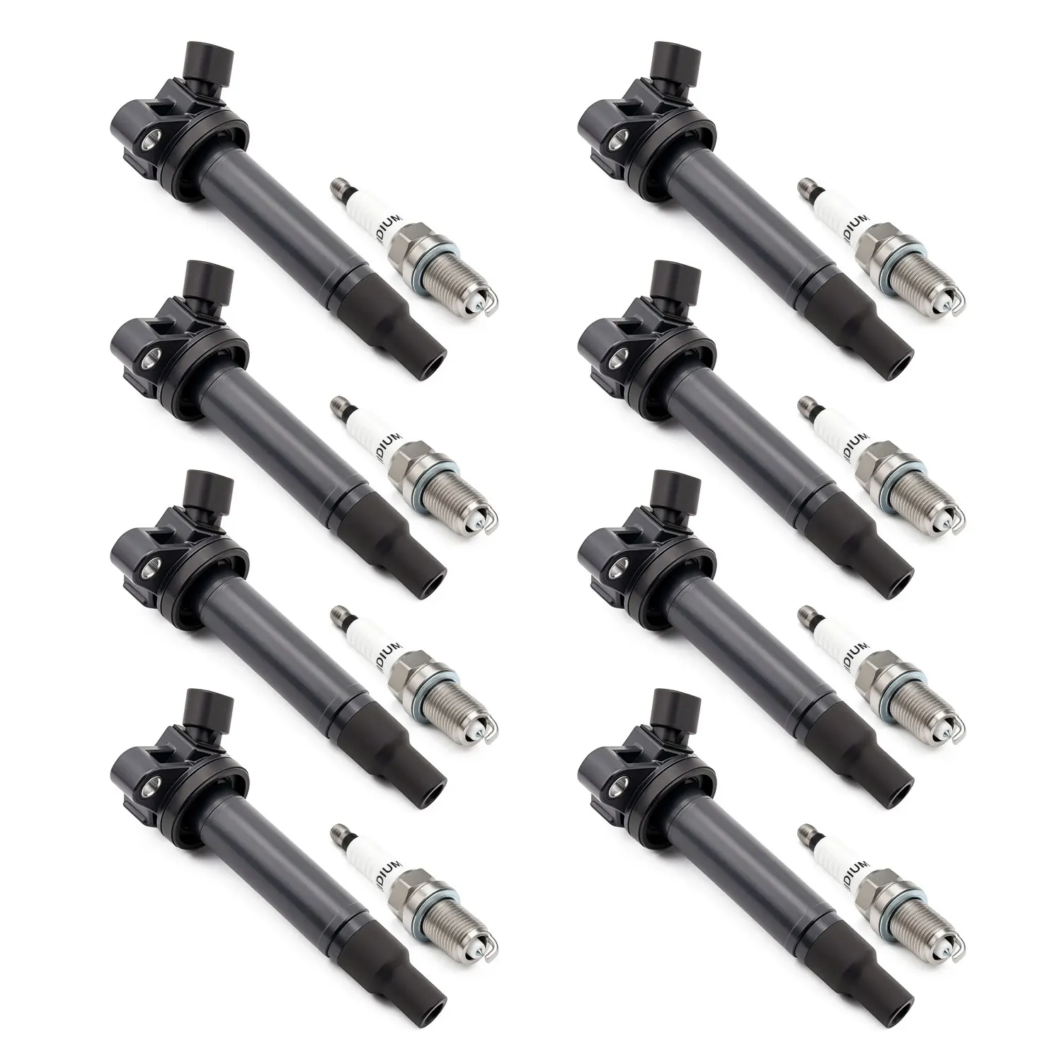 UF230 8 Ignition Coil Packs & Spark Plugs For 1998-2007 Lexus LX470, 2001-2006 LS430, 2001-2007 GS430, 2002-2010 SC430, 2003-2009 GX470, Toyota Land Cruiser Tundra Sequoia 4Runner 4.7L V8