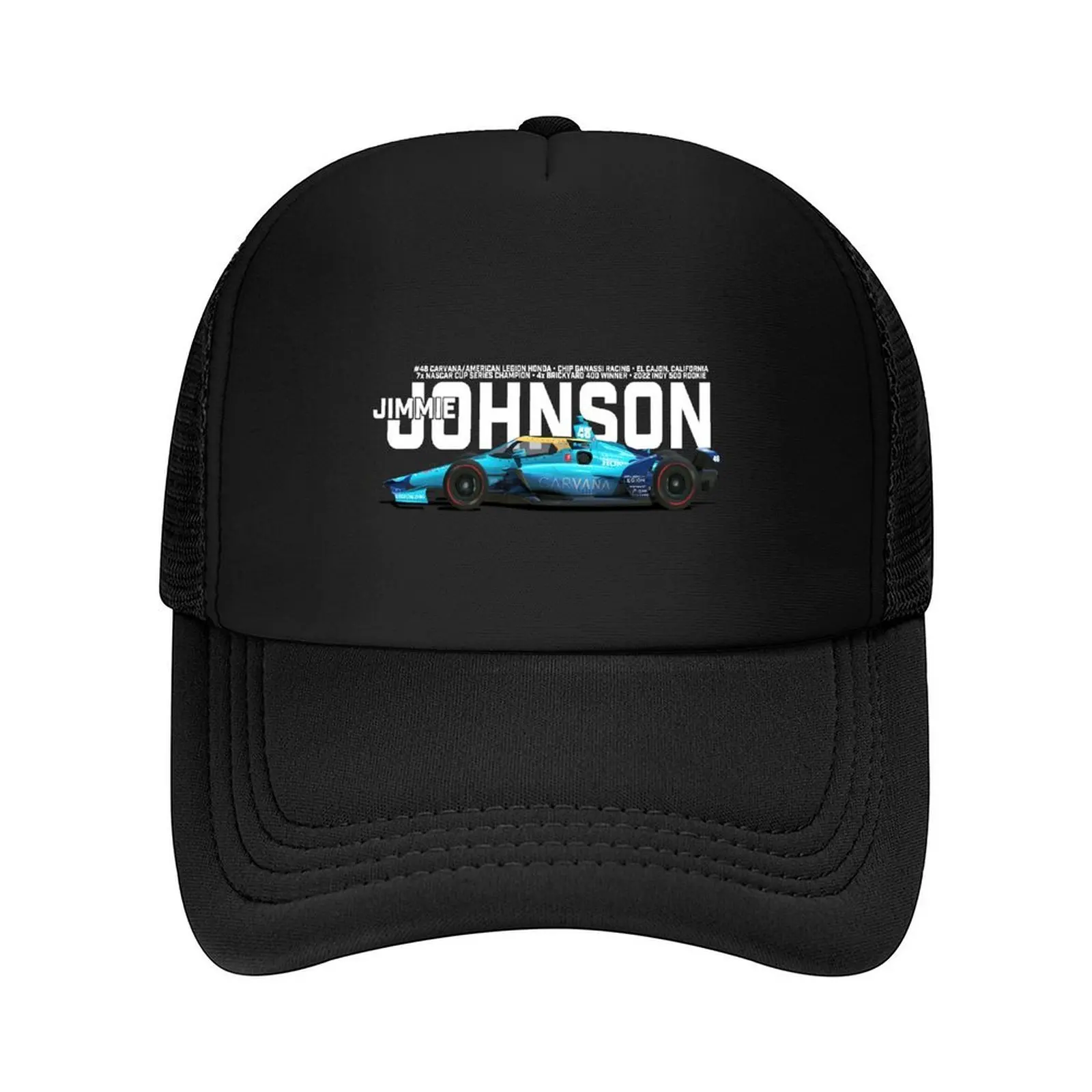 

Jimmie Johnson 2022 (white on dark blue) Baseball Cap Trucker Cap Luxury Hat fishing caps man fun hats Women's Hats 2025 Men's
