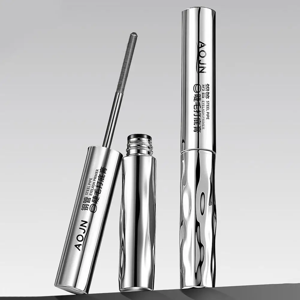 1pcs Eyelash Primer Mini Steel Tube Mascara Natural Primer Eyelash Smudging Fiber Black Eyelash Non Long-lasting Silk E6J7