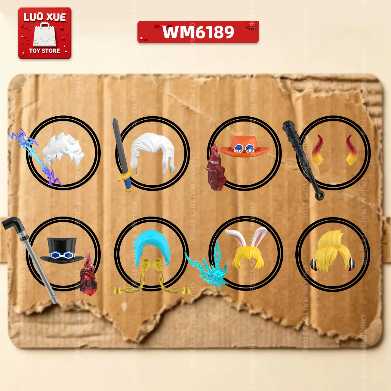 WM6189， Assembling building block dolls, a collection for film and television enthusiasts, and a gift for people