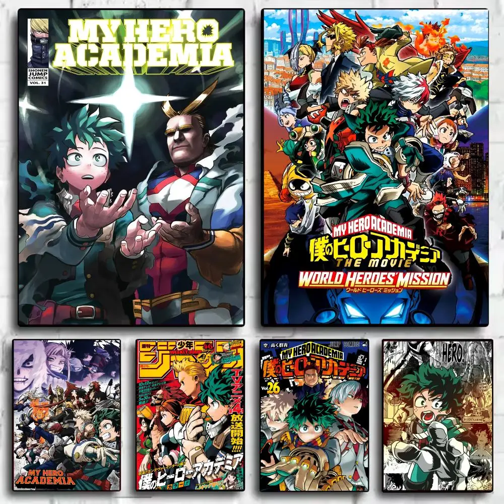 Hot-Blooded Anime Katsuki Bakugo Poster Room Wall Art Decor Waterproof Stickers For Home Bar Bedroom Decoration