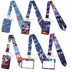 Aladdin and the magic lamp Art Cartoon Anime Fashion Lanyards Bus ID Name Work Card Holder Accessories Decorations Kids Gifts