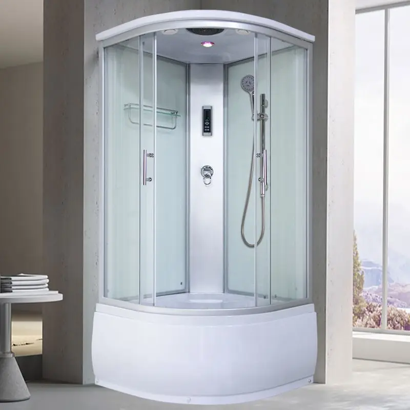 Shower room tempered glass modern sliding door type household bathroom
