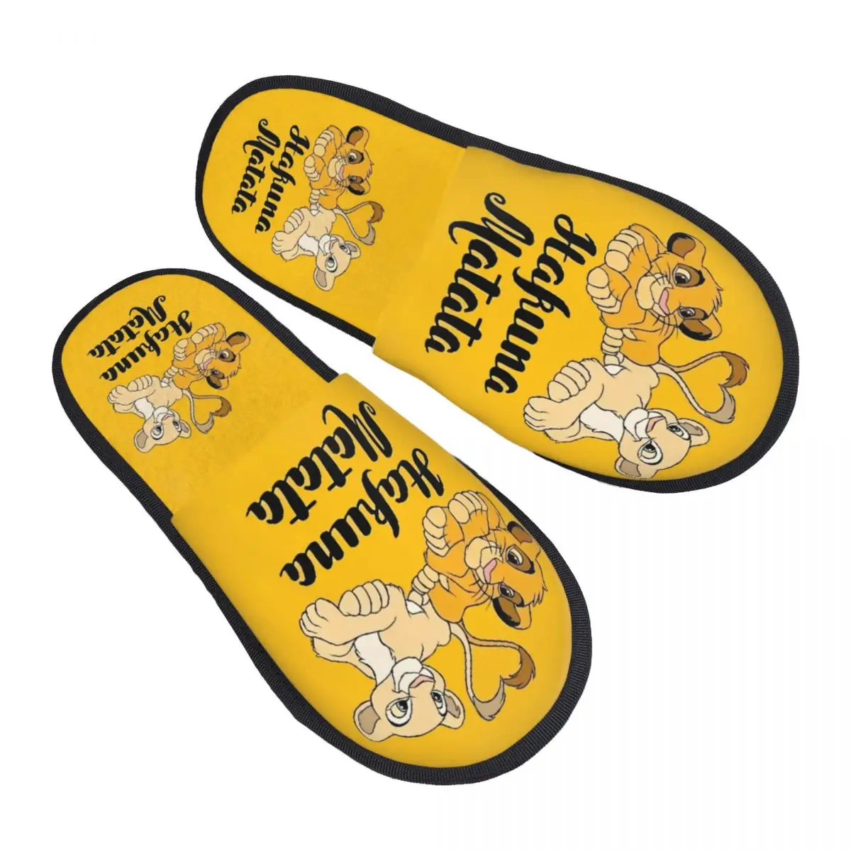

Custom The Lion King Cozy Scuff With Memory Foam Slippers Women Spa House Shoes