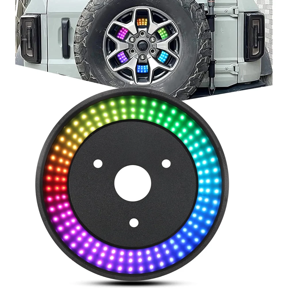 BTLIFE-RGB Dodatkowe światło stop do koła zapasowego Ford Bronco 2021-2024, ulepszenie, trzecie światło stop, górne światło stop