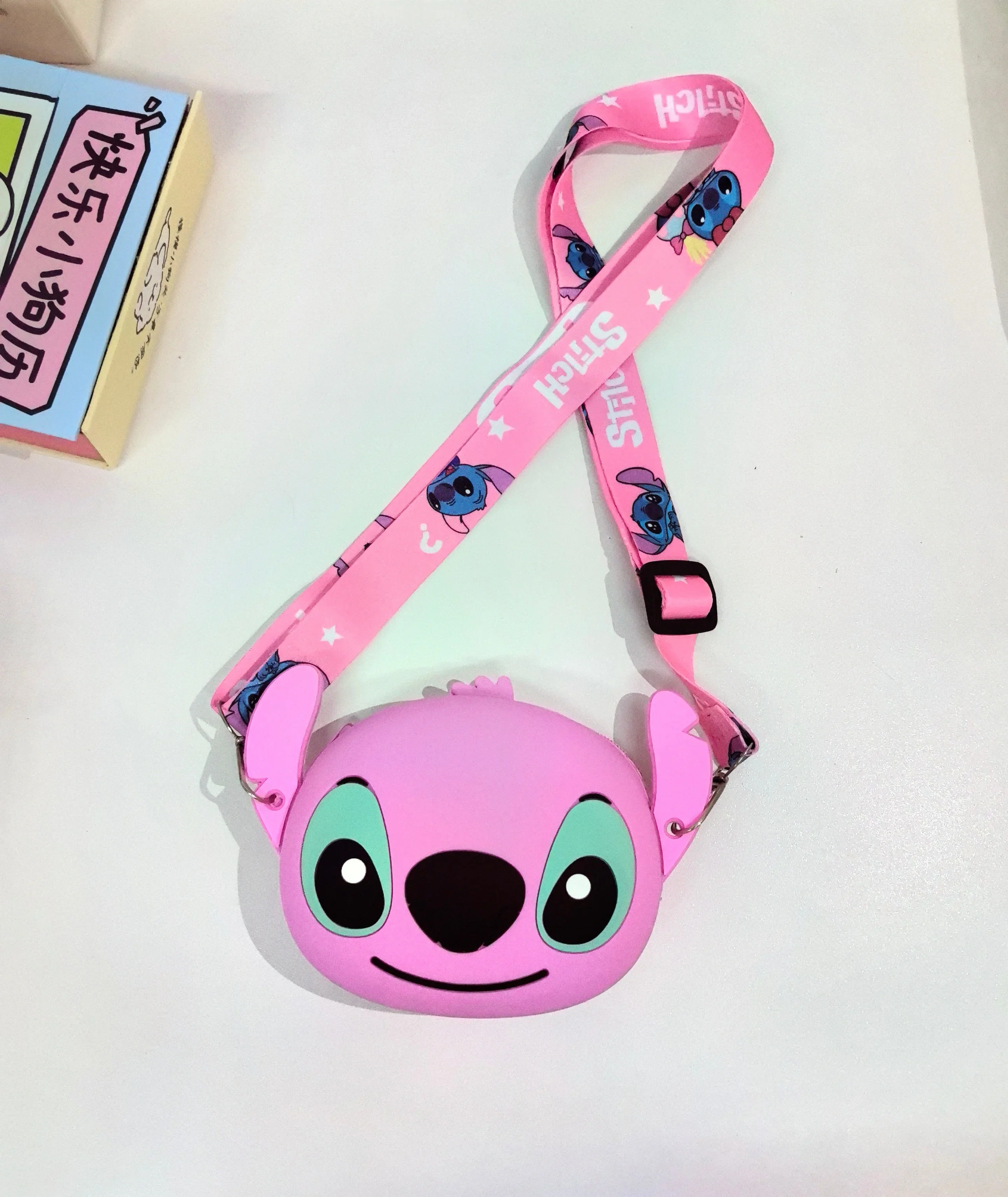 Kawaii Disney Shoulder Bag anime Mickey Minnie Donald Duck Cartoon Mini Coin Purse Silica Gel Shoulder Bag Girls Birthday Gifts