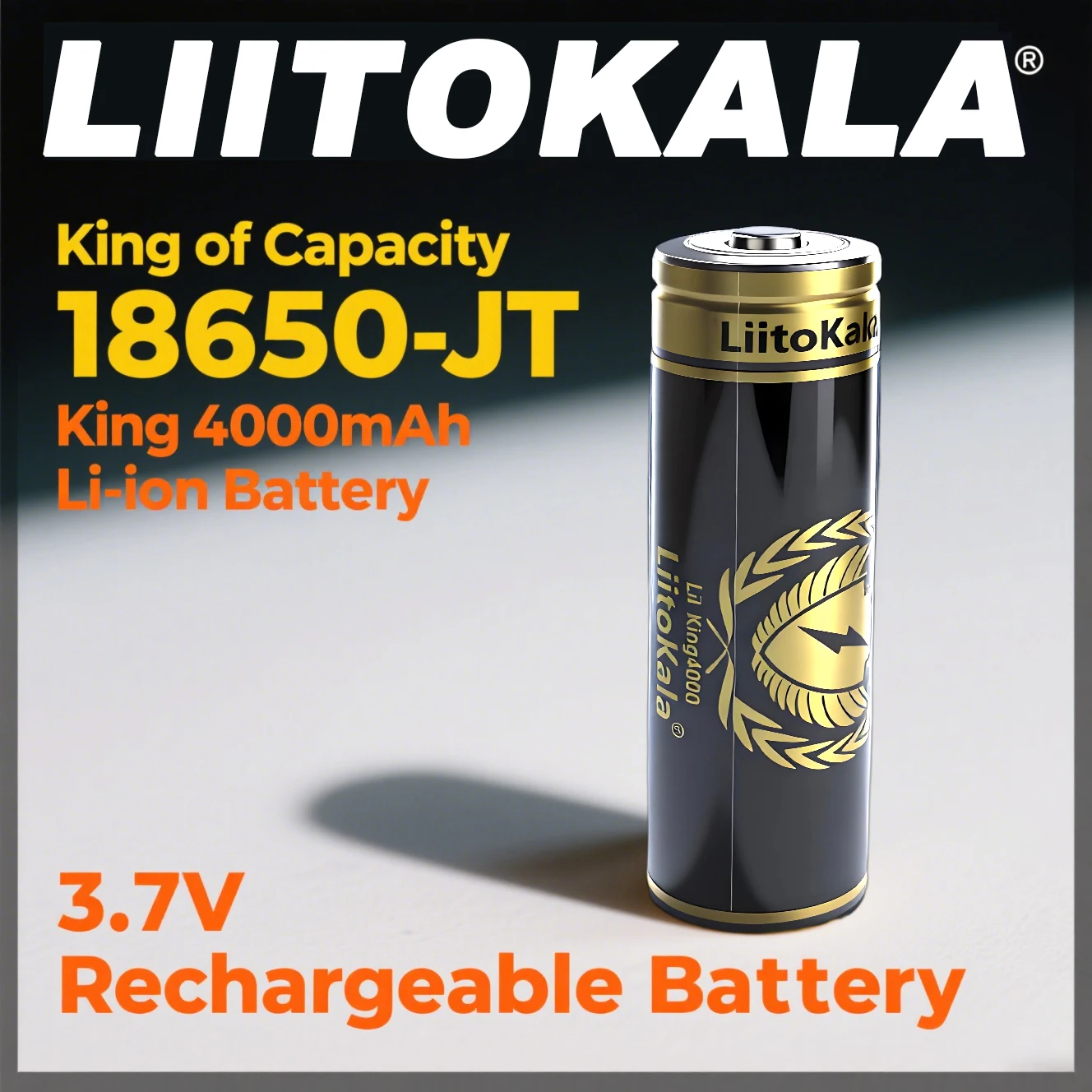 

1-40pcs LiitoKala Professional 18650 4000mAh Battery - LiitoKala King4000-JT (12A Max) for Dash Cams, Tools, Speakers
