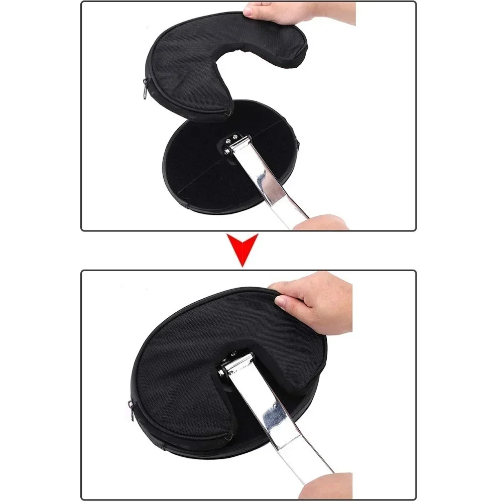 Motorcycle Adjustable Plug In Driver Backrest Rider Sissy Bar Pad For Harley Dyna Softail Electra Road Street Glide Road King view 5