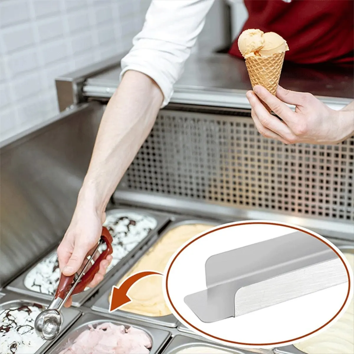 8 Pcs 12 Inch Stainless Steel Adapter Bar Table Adapter Bar Cooler Divider for Hotel Restaurant Kitchen Catering Home