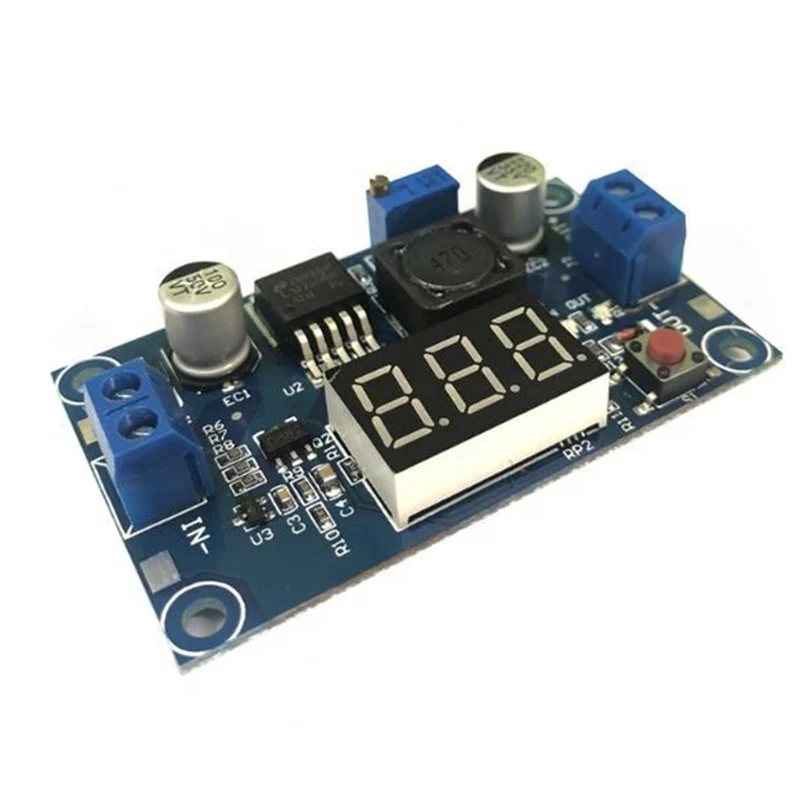 LM2596S adjustable step-down power module DC-DC 3A regulator for converting DC 24V to 12V/5V/3.3V