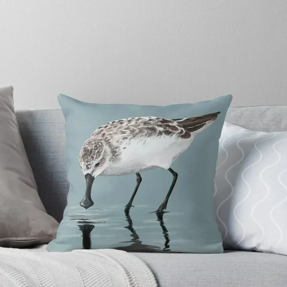 

Spoon-billed Sandpiper Throw Pillow Cushions For Sofa pillow cover christmas Pillowcases Bed Cushions Sofas Covers pillow