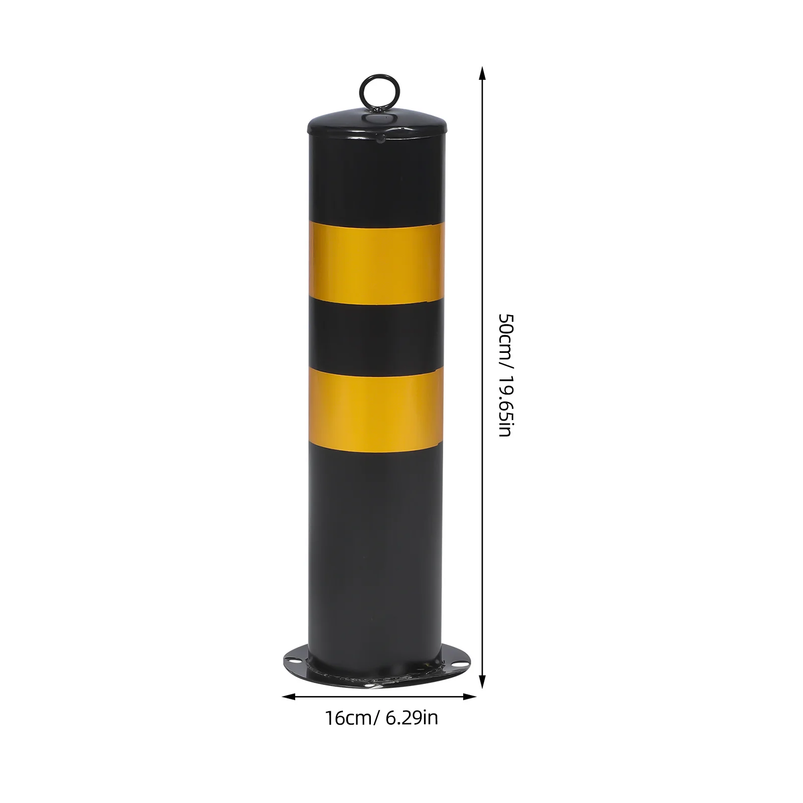 Parking Barrier Stainless Steel Safety Bollard Driveway Security Post Reflective Warning Column Traffic Safety Post