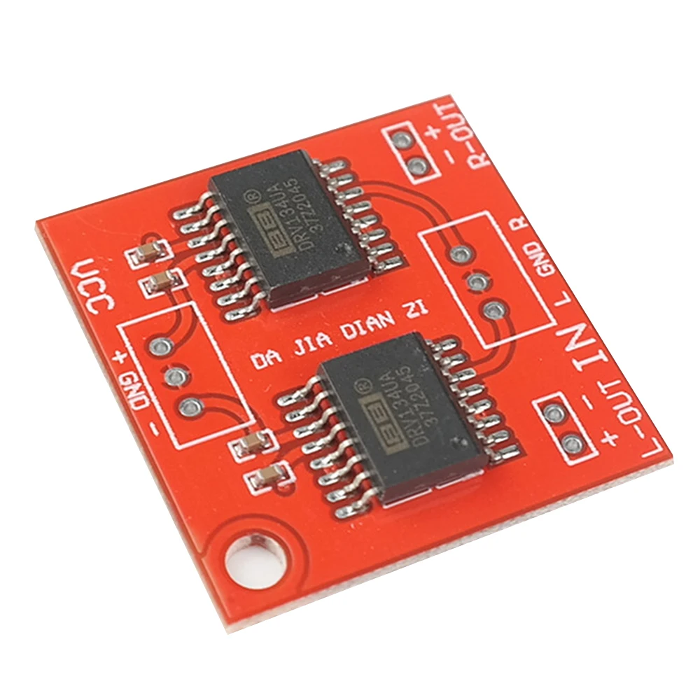 Dual Channel DRV134 Unbalanced To Balance Board Use For Balanced Input Power Amplifier Board For Dual Power Supply