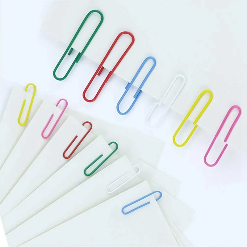 250 Pcs Paper Clips With Plastic Box Coated Large Paper Clips Paperclips Great For Office School Document Organizing