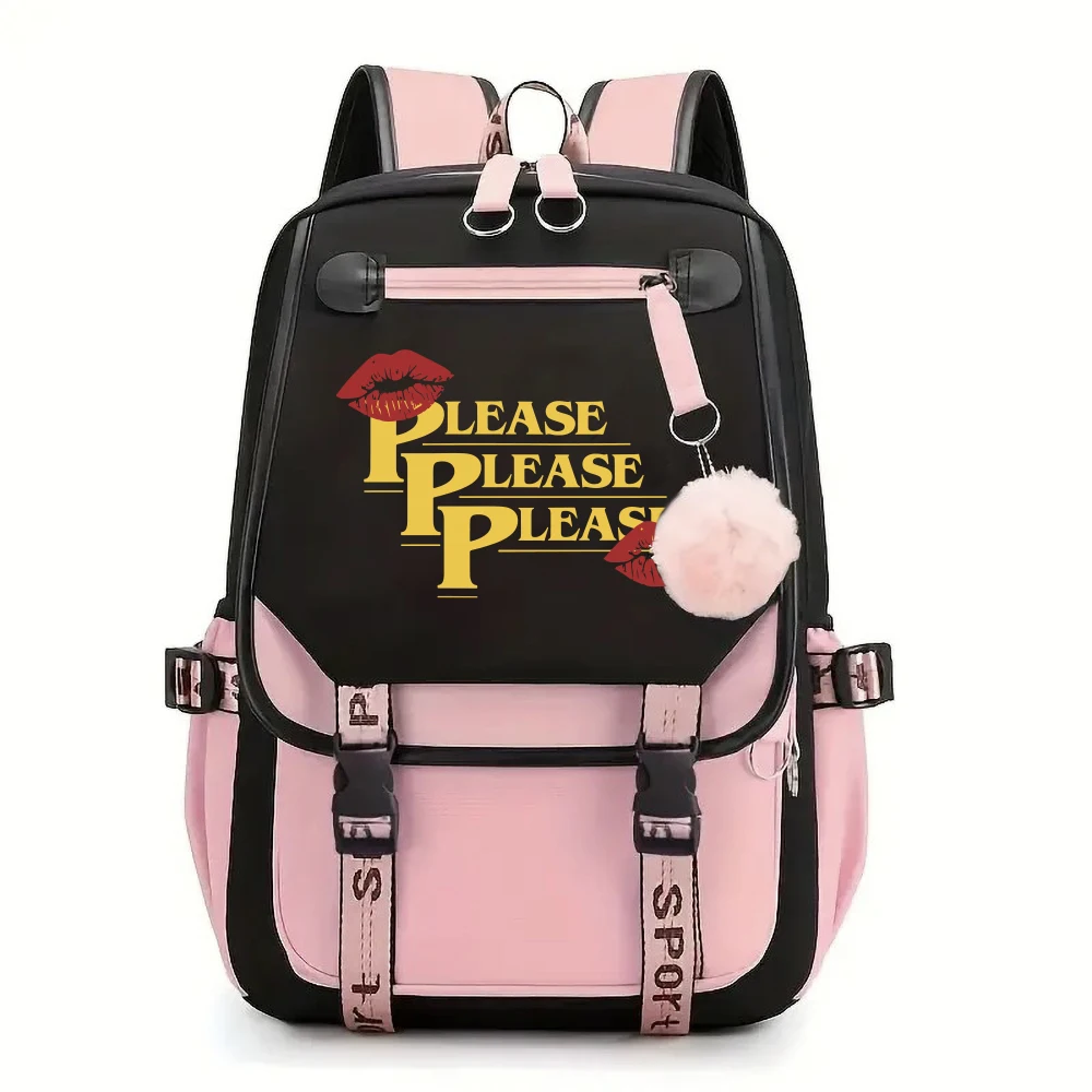 2024 Sabrina Carpenter Please Please Please Backpack Kids Hip Hop Backpack Teenager Boys Backpacks Book Bag Mochila