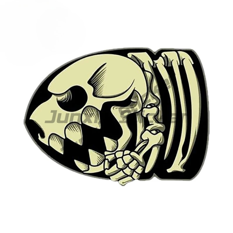 

For Skull Bullet Car Stickers Sunscreen Anime Decals Occlusion Scratch Bumper Windshield Car Styling