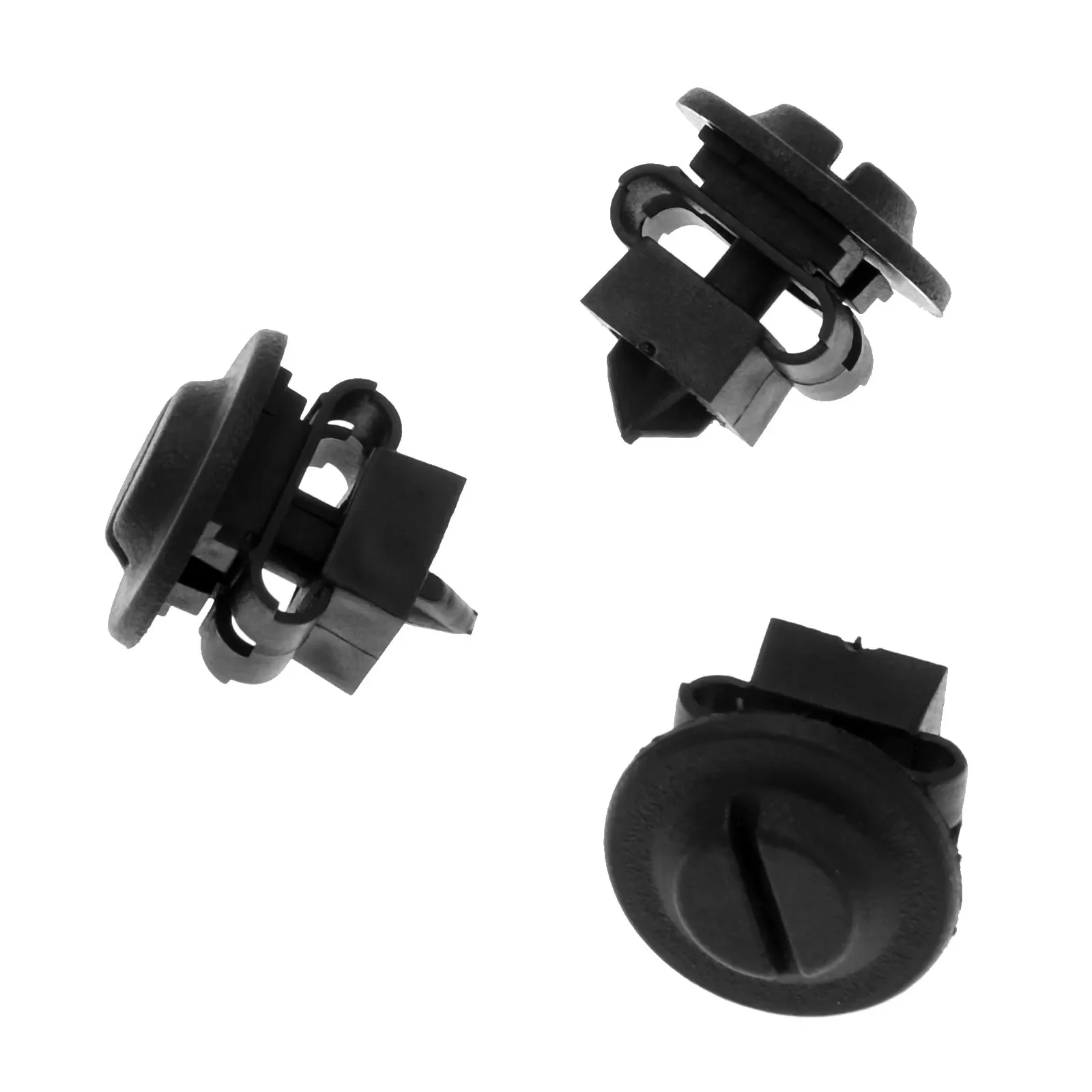 10sets Black Plastic Clips Fastener Under Engine Cover Undertray Fitting Clip Set for Audi A4 A6 Automobile Accessories Tool