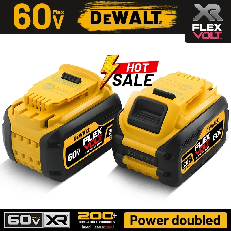 

Dewalt Flexvolt 60V 20V MAX Replacement Li-ion Battery DCB606 DCB609 DCB205 DCB204 DCB206 DCB209 DCB182 Power Tool Battery