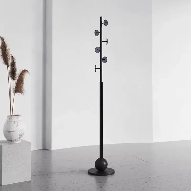 Vertical Standing Coat Rack with Shelves Floor Clothes Hanger Organizer for Living Room Bedroom Home Furniture Dress Storage
