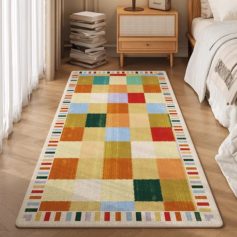 

Modern mat Thiened Bedroom Carpet Bede Rug Luxury Living Room Floor Mat Simple Design Rectangular aggy Surface