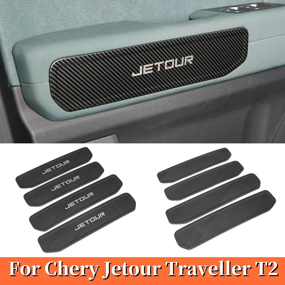 

For Chery Jetour Traveller T2 2023 2024 Stainless Steel Car Door Handle Panel Decorative Cover interior Modification Accessories